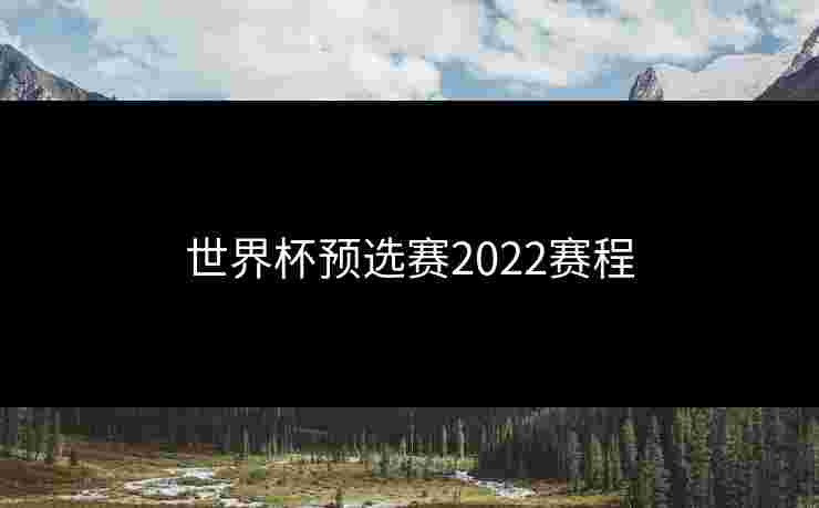 世界杯预选赛2022赛程